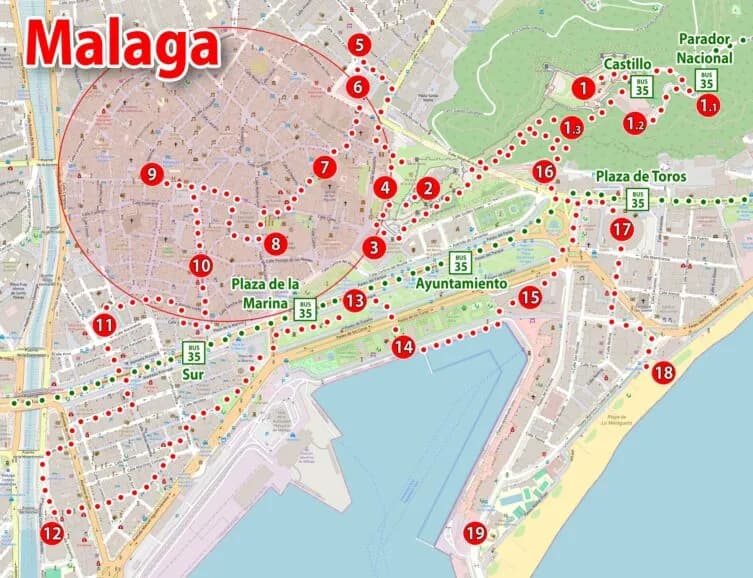 Malaga w PDF: Kompletny przewodnik turystyczny do pobrania