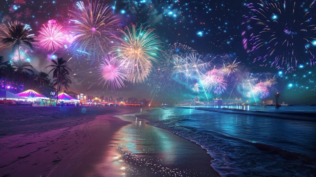 Sylwester nad morzem: huczna zabawa pod gołym niebem przy Bałtyku