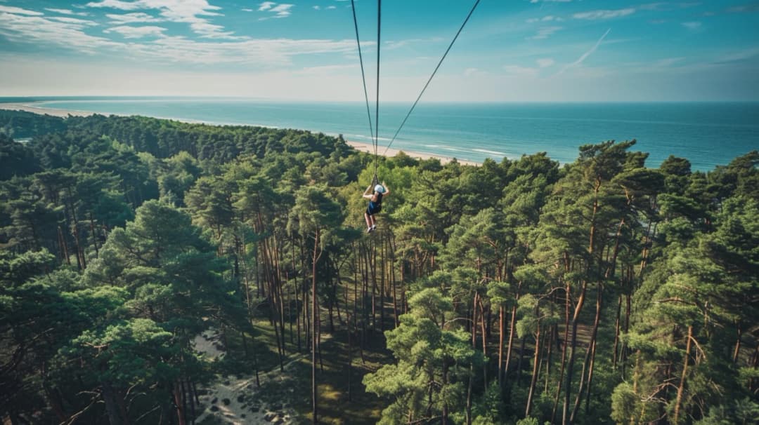 Park Linowy Stegna: adrenalina i przygoda wśród nadmorskich lasów